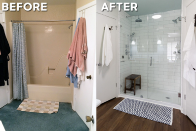 Home Accessibility - Bathtub to Standing Shower Conversion